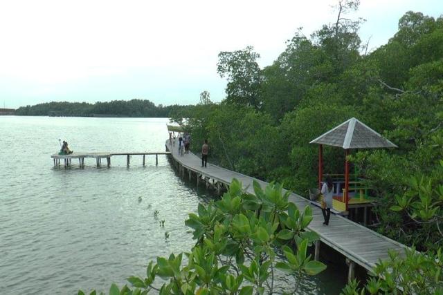 Pulau Burung dan kawasan mangrove Selat Laut